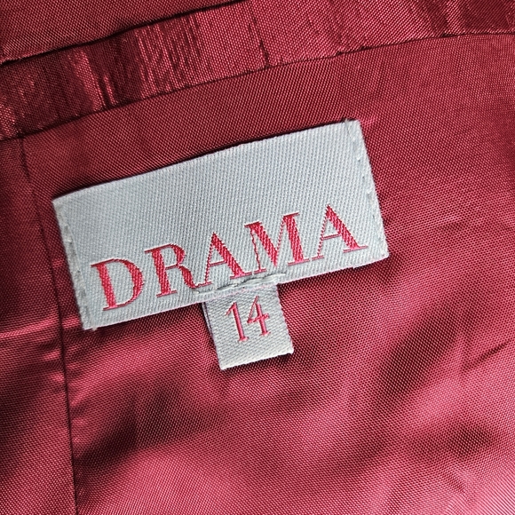 DRAMA Women Black Classic Jacket Size 14 - Picture 9 of 10
